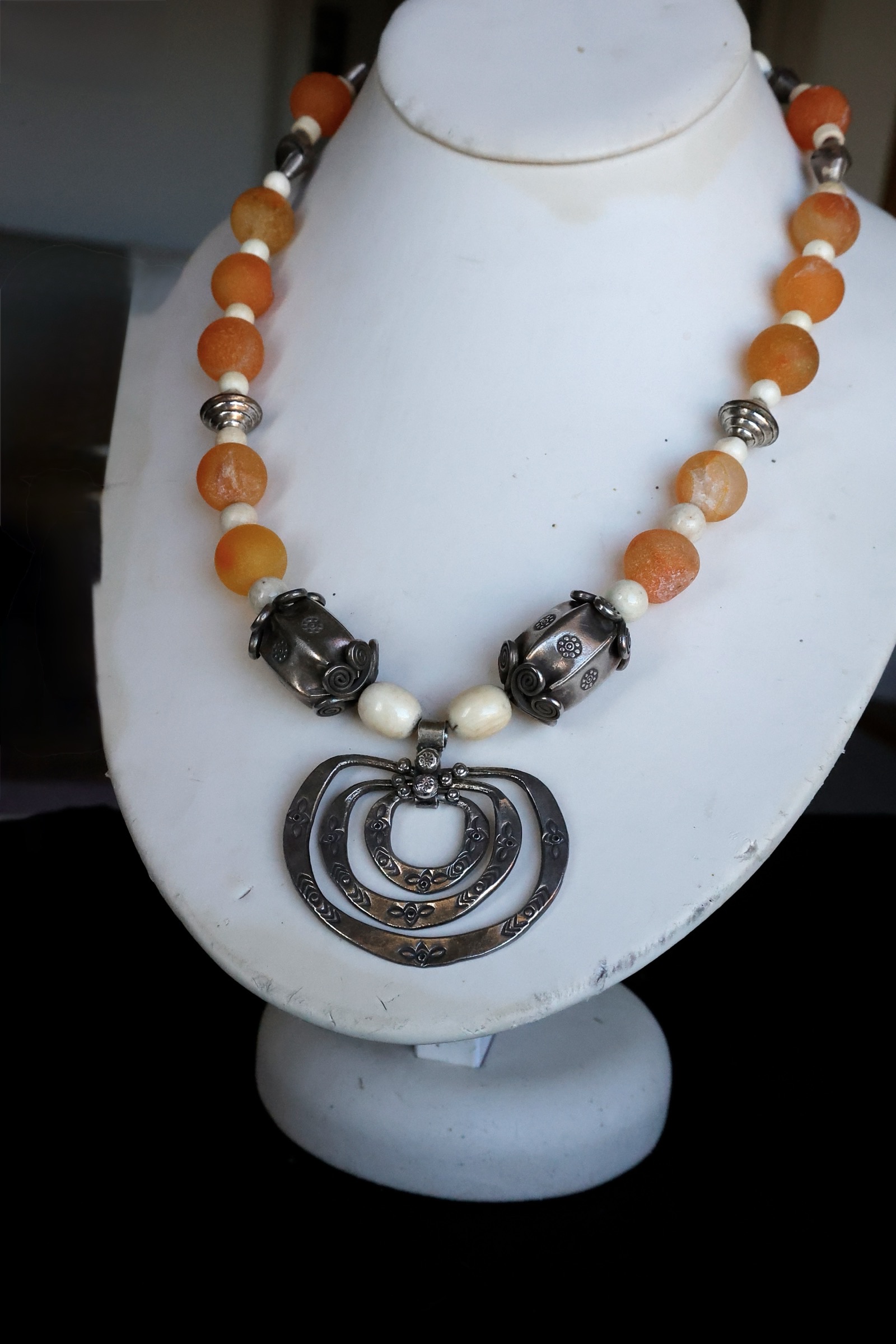 3 Ring Sterling Pendant