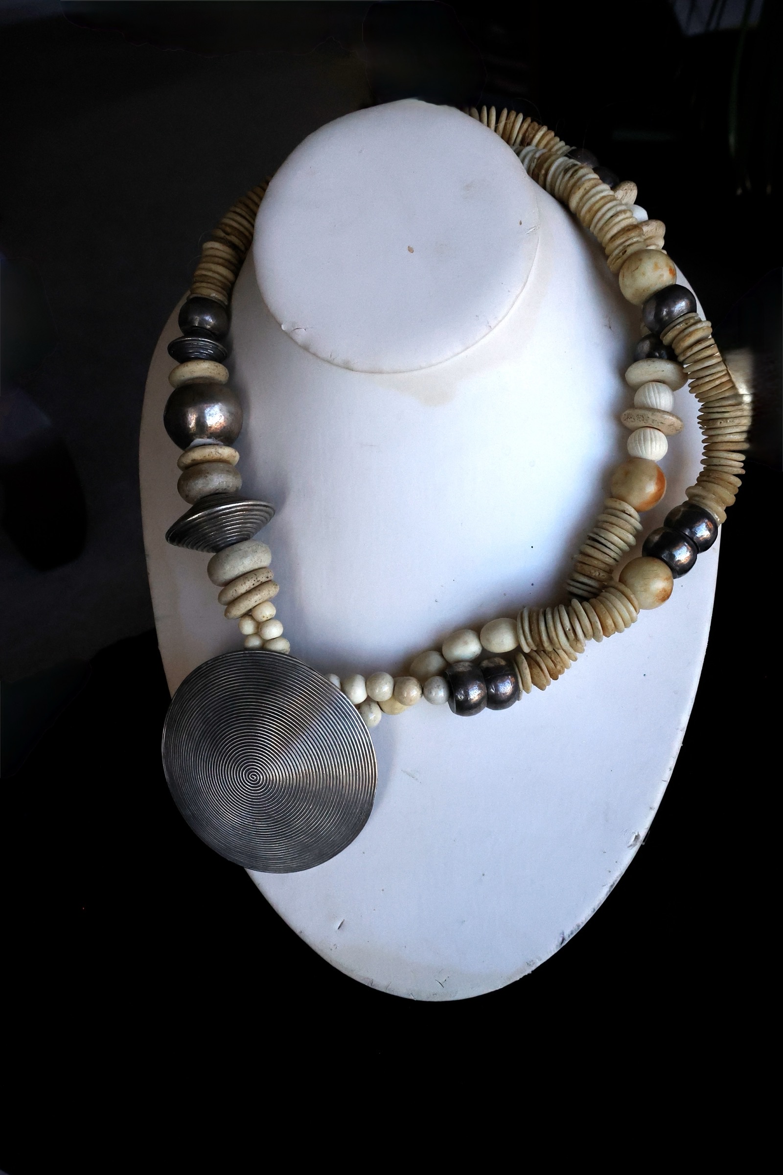 Big Silver Dome Pendant